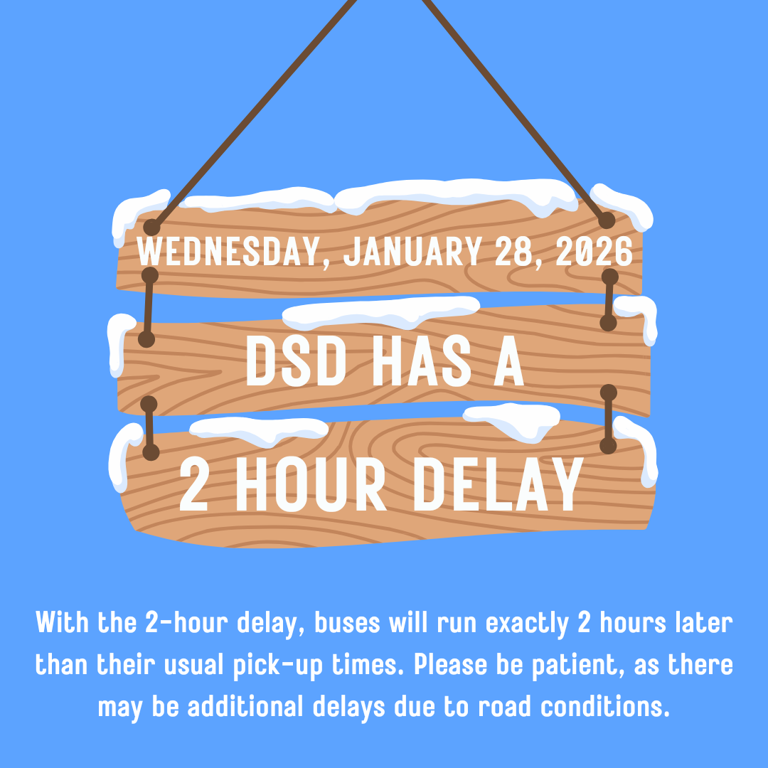 Wednesday (1/28/26) - 2 Hour Delay